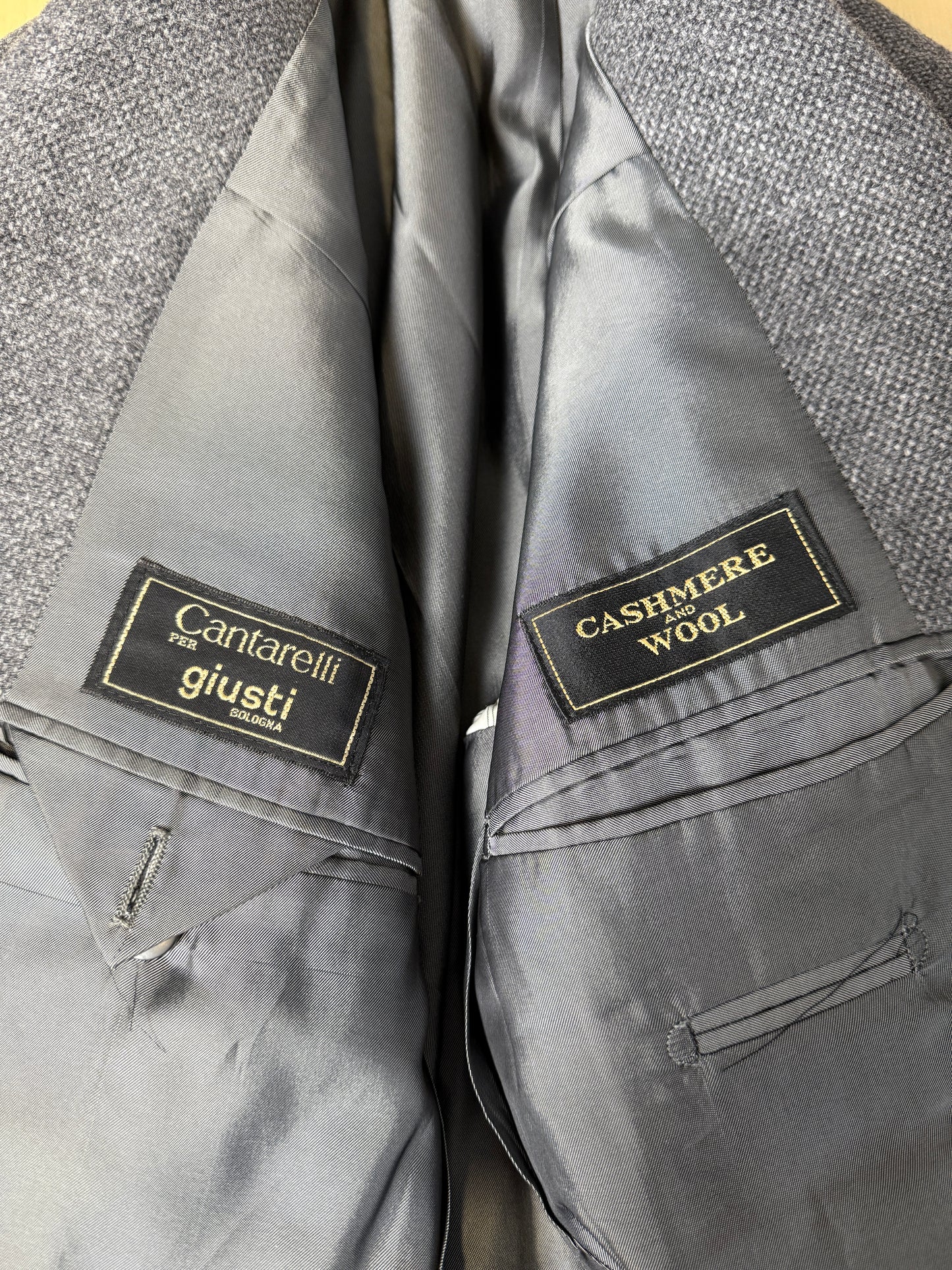 Giacca Cantarelli grigio medio in lana e cashmere - tg. 50