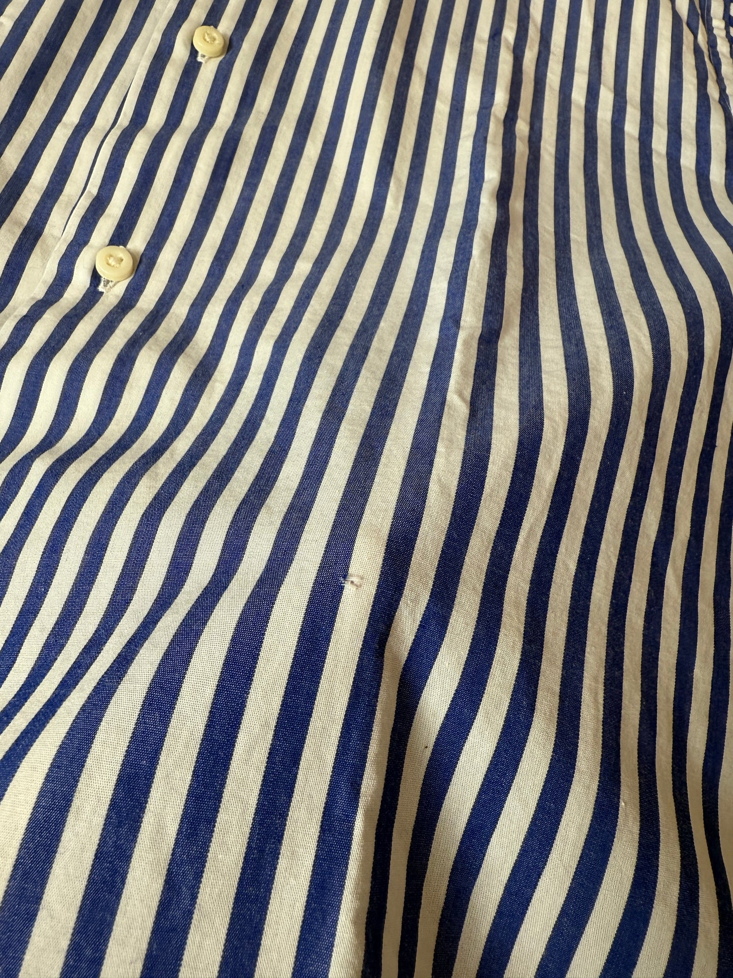 Camicia riga bacchettata blu - tg. S collo 39