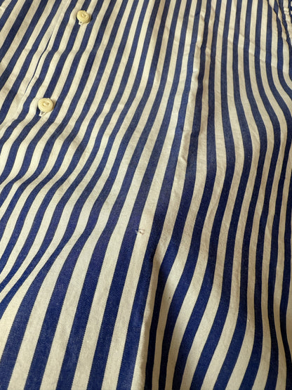 Camicia riga bacchettata blu - tg. S collo 39