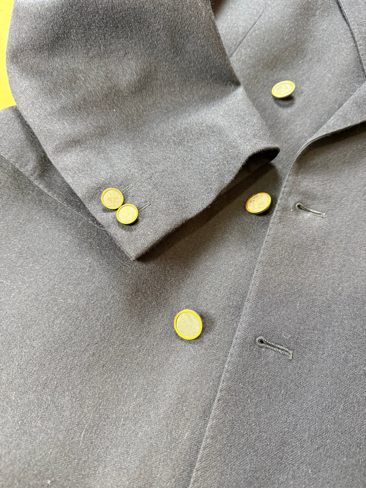 Blazer doppiopetto anni ‘70/‘80 in flanella blu - tg. 54