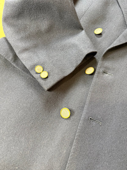 Blazer doppiopetto anni ‘70/‘80 in flanella blu - tg. 54