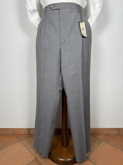 Pantalone anni ‘90 fresco lana grigio chiaro (NOS) - tg. 54/56