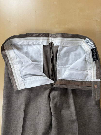 Pantaloni fresco lana marrone tabacco (NOS) - tg. 46