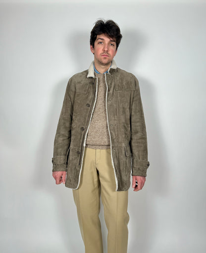 Cappotto shearling agnello Ermenegildo Zegna - tg. 46-48 (M)