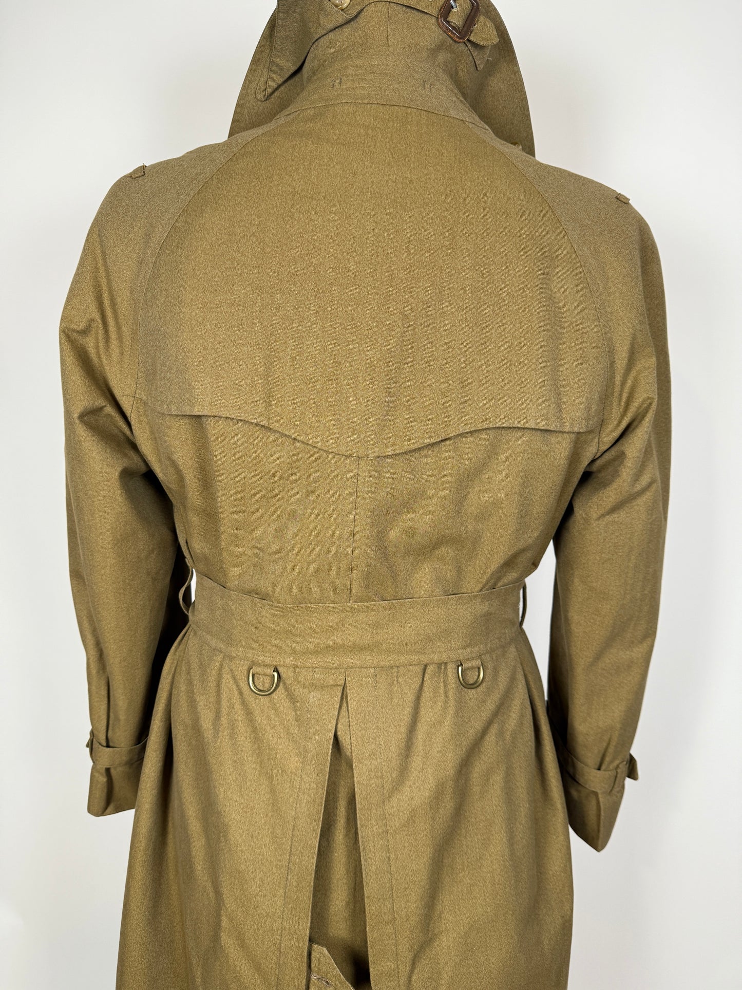 Trench Burberrys anni ‘80 doppiopetto cotone senape  - tg. 48/50