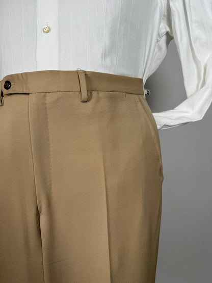 Completo anni ‘70 twill pettinato beige - tg. 46/48