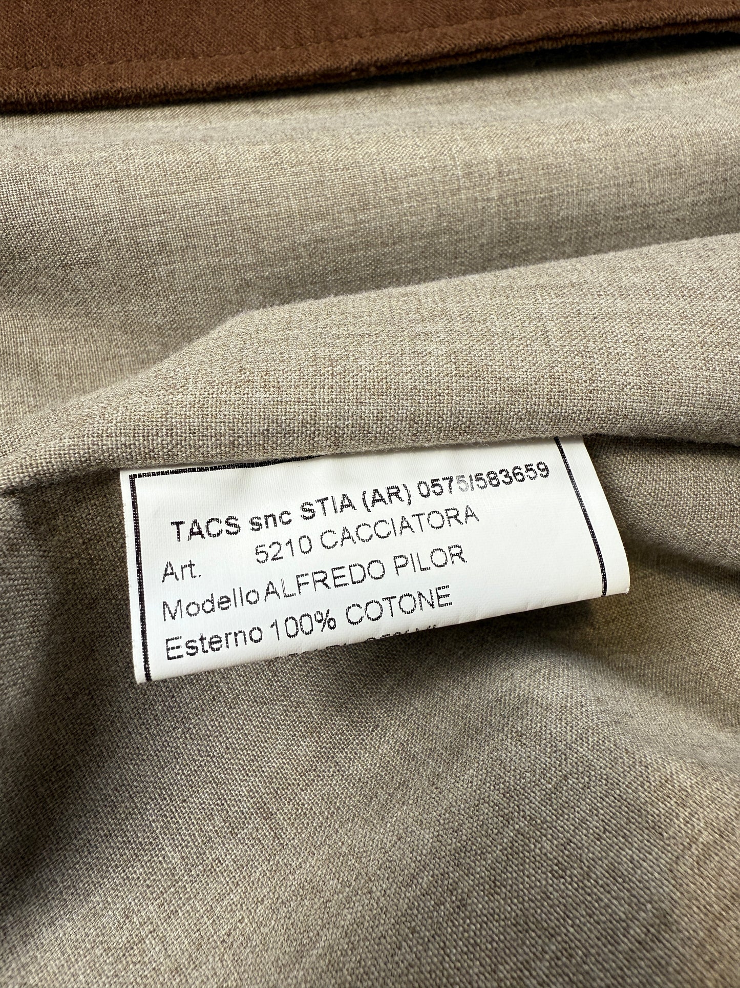 Giacca maremmana in fustagno marrone - tg. 54