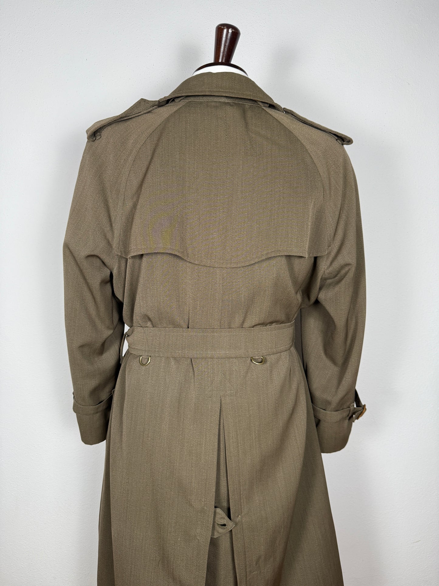 Trench Burberrys anni ‘80 in covert 100% lana - tg. 50-52