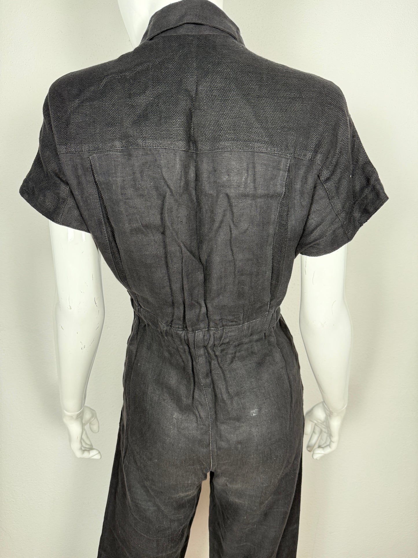 Tuta in lino nera anni ‘70 - tg. 44
