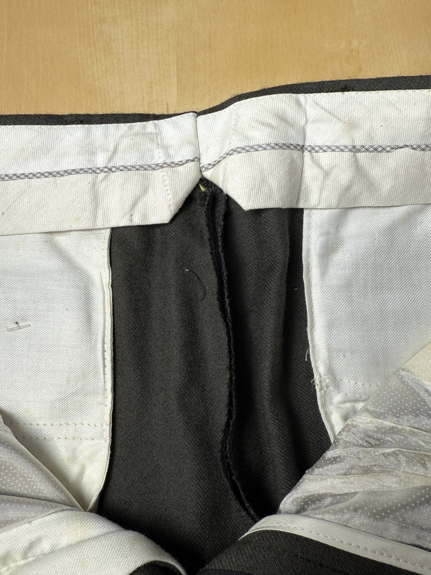 Pantaloni anni ‘70/‘80 in flanella verde scuro (NOS) - tg. 48