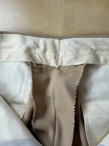 Completo anni ‘70 twill pettinato beige - tg. 46/48