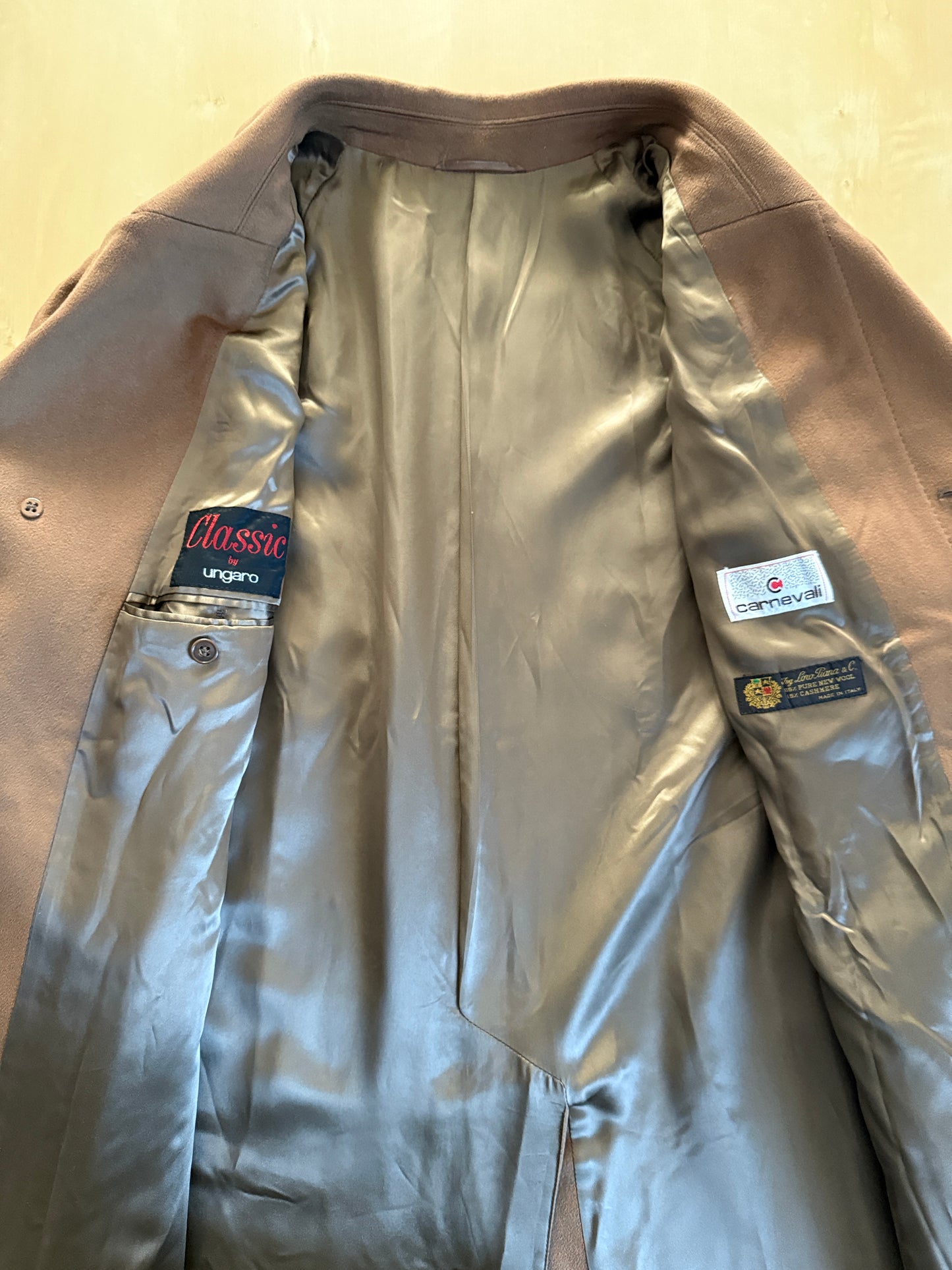 Cappotto Ungaro tessuto Loro Piana lana e cashmere color cammello - tg. 50-54