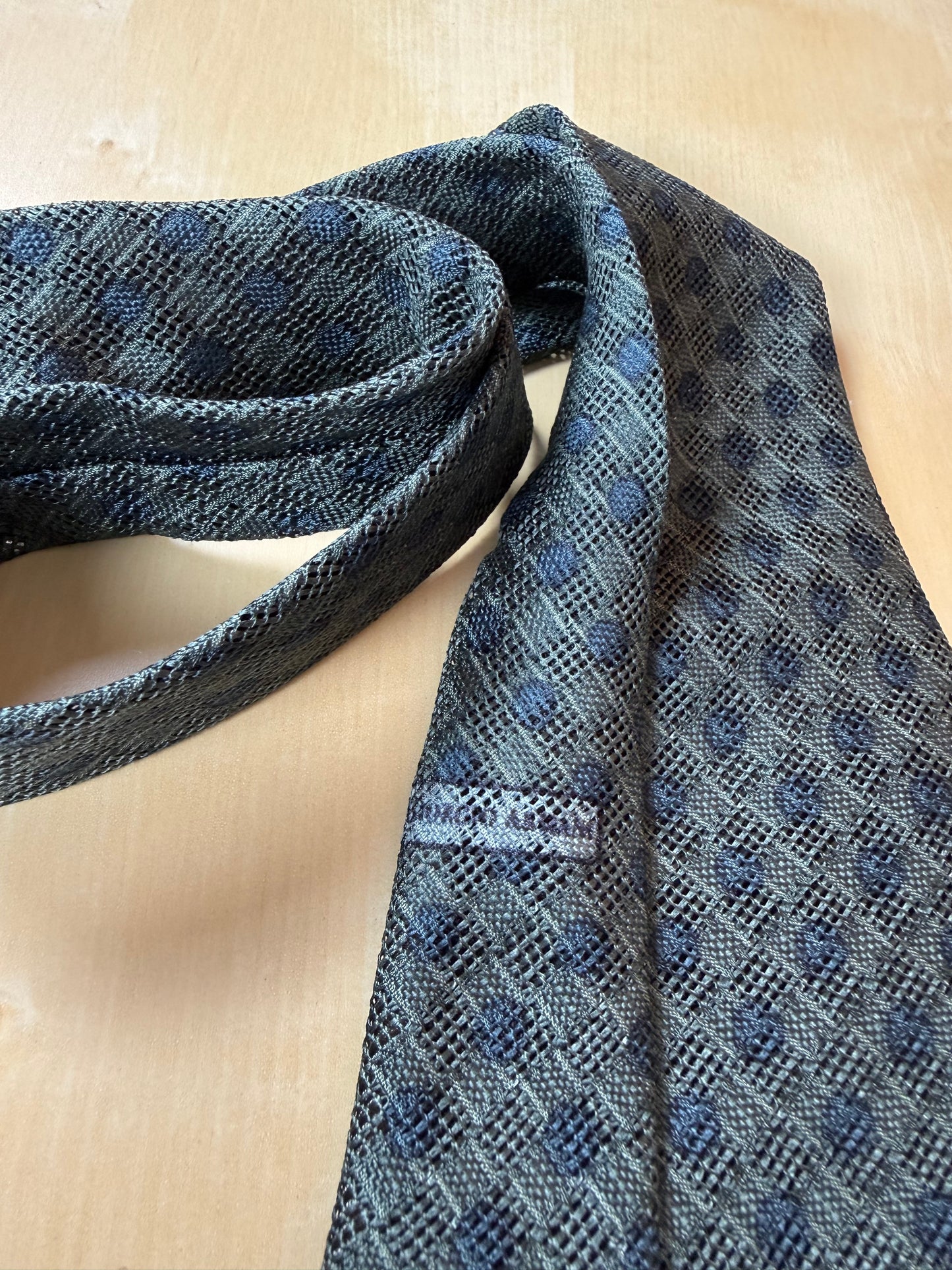 Cravatta Armani anni '80 seta traforata