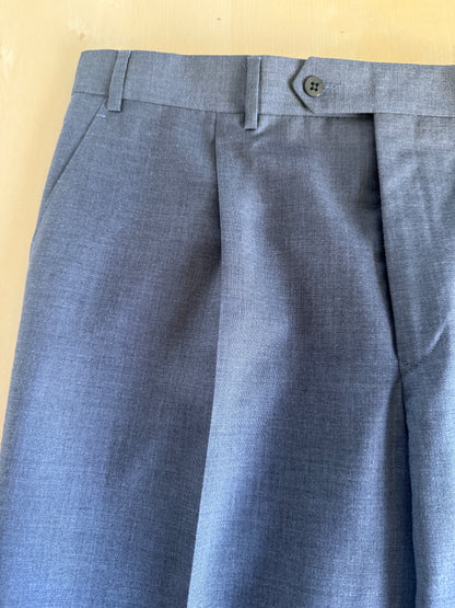 Pantaloni anni ‘90 in fresco lana grigio antracite (NOS) - tg. 52/54
