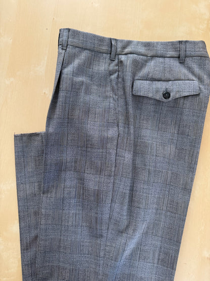 Pantaloni fresco lana principe di Galles anni '80 (NOS) - tg. 48