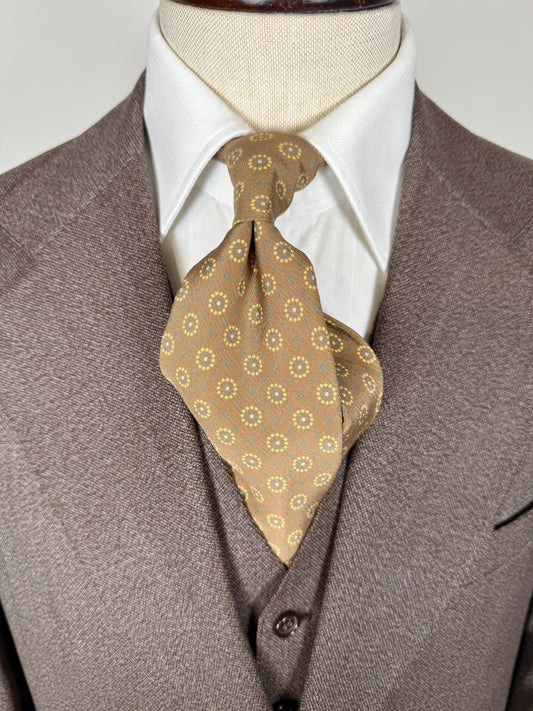 Cravatta Armani vintage crêpe micro fantasia