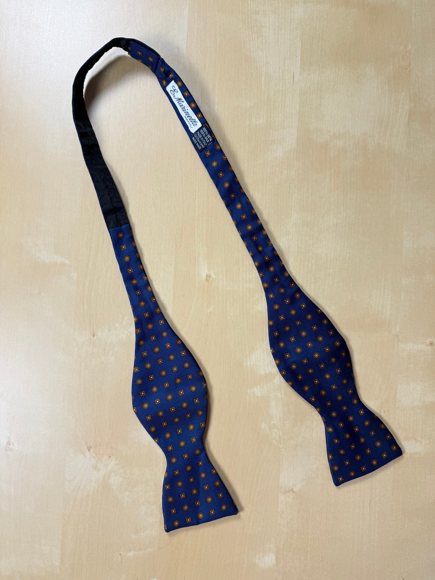 Papillon Marinella micro fantasia navy