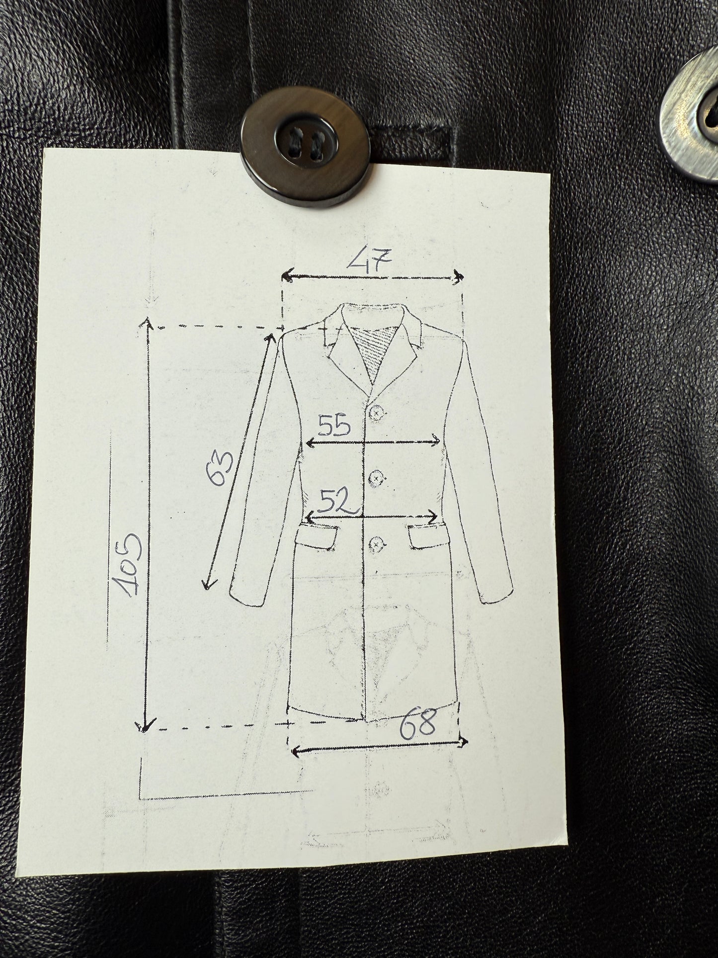 Trench anni ‘70 in pelle - tg. 44/46