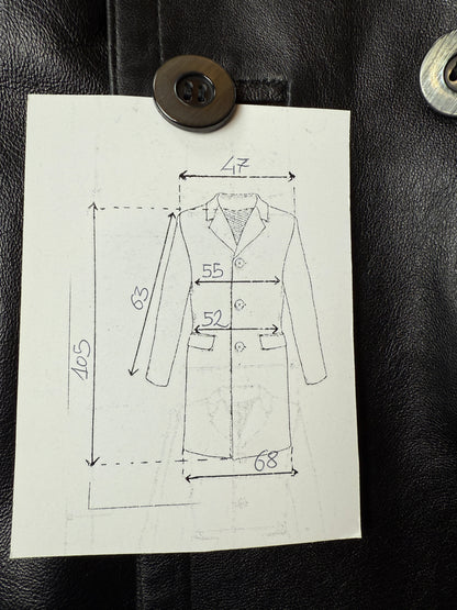 Trench anni ‘70 in pelle - tg. 44/46