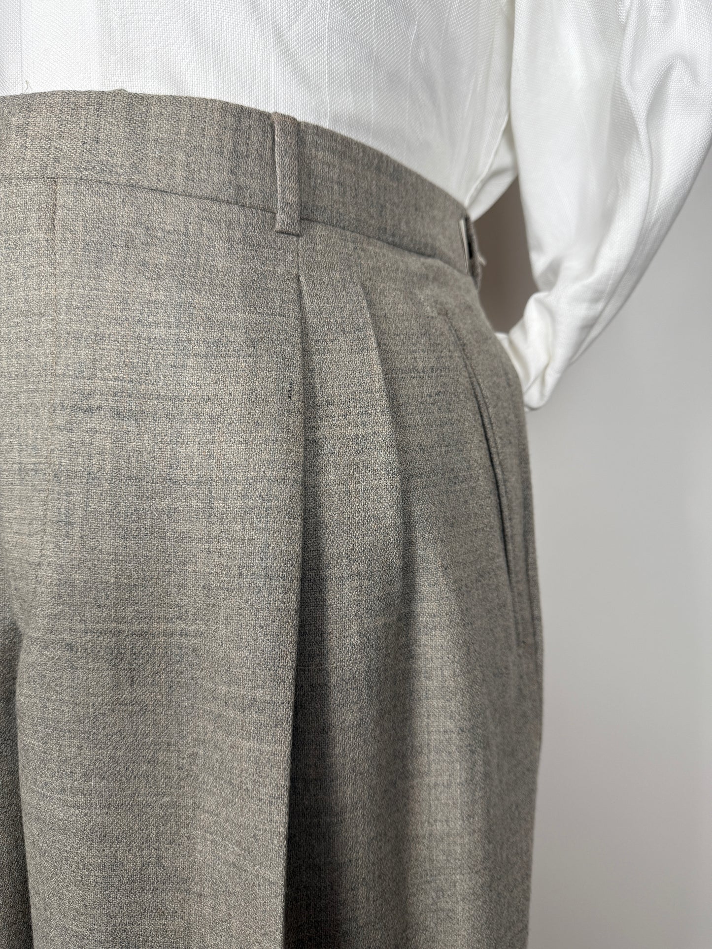 Completo anni ‘80 lana color avorio (NOS) - tg. 52/54