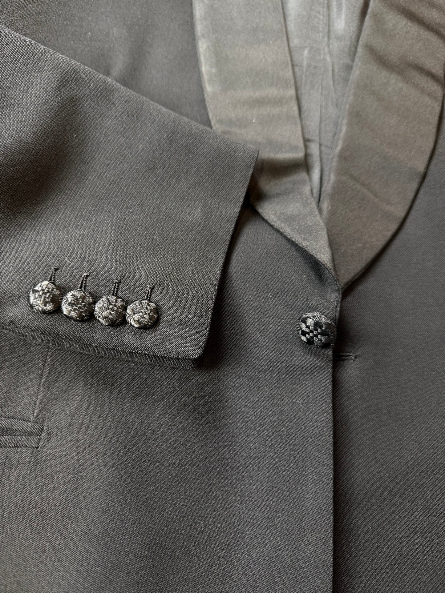 Smoking sartoriale anni ‘50 revers a scialle - tg. 48/50