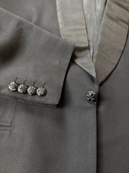 Smoking sartoriale anni ‘50 revers a scialle - tg. 48/50