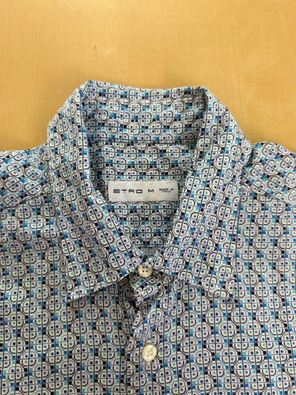 Camicia Etro fantasia geometrica - S/M collo 39