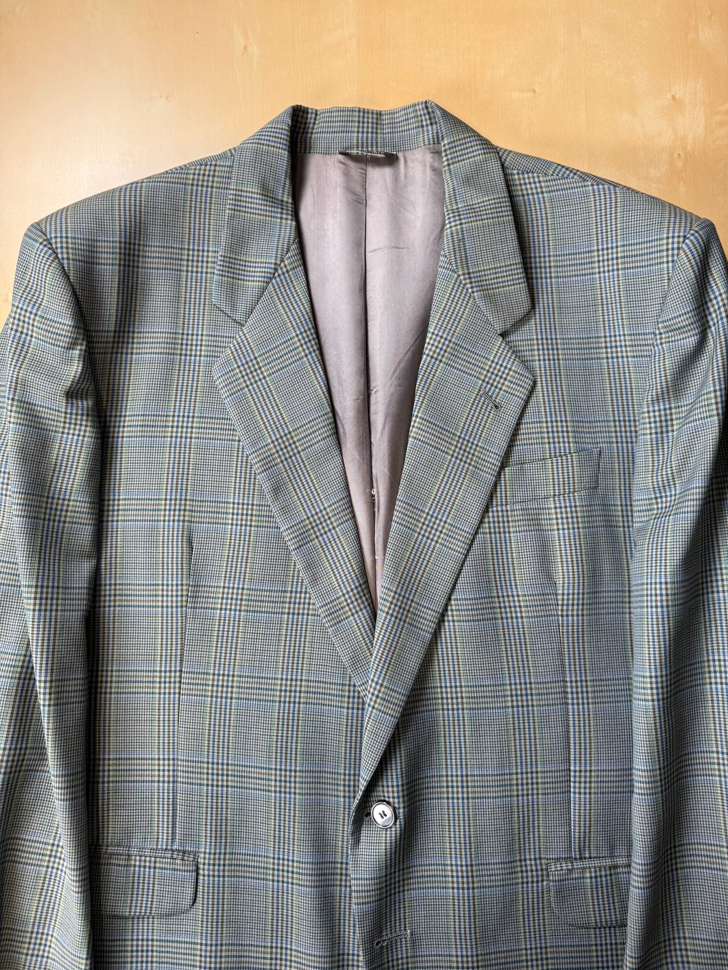 Giacca anni ‘80 fresco lana Galles verde salvia - tg. 58