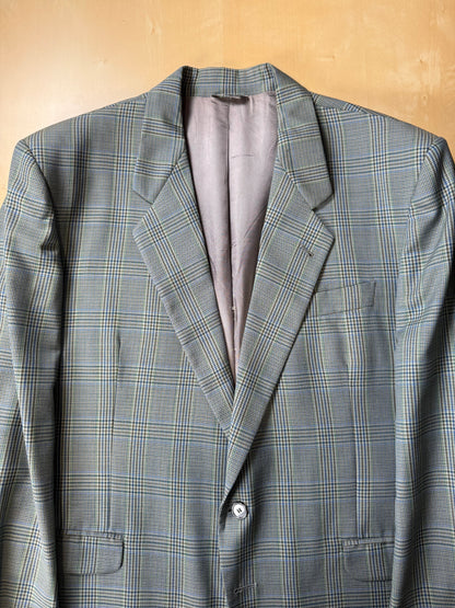 Giacca anni ‘80 fresco lana Galles verde salvia - tg. 58