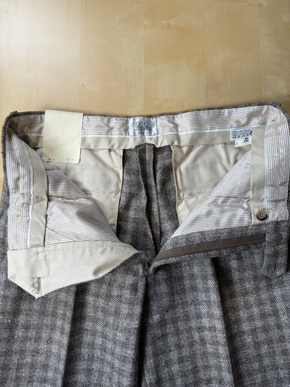 Pantaloni anni ‘70/‘80 tweed a quadri (NOS) - tg. 46