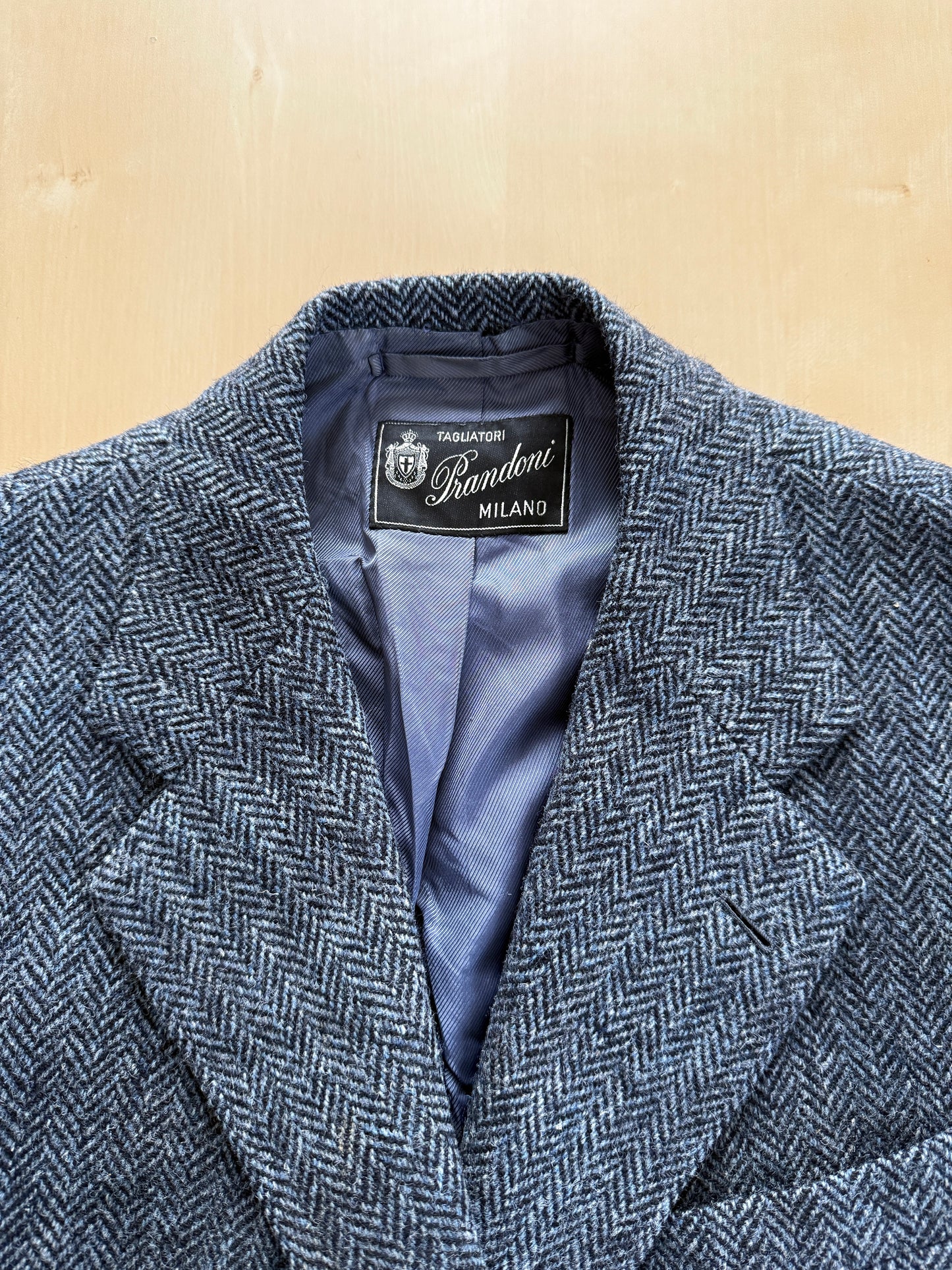 Giacca sartoriale Prandoni Milano in Harris Tweed - tg. 52, drop basso