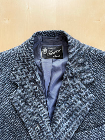 Giacca sartoriale Prandoni Milano in Harris Tweed - tg. 52, drop basso