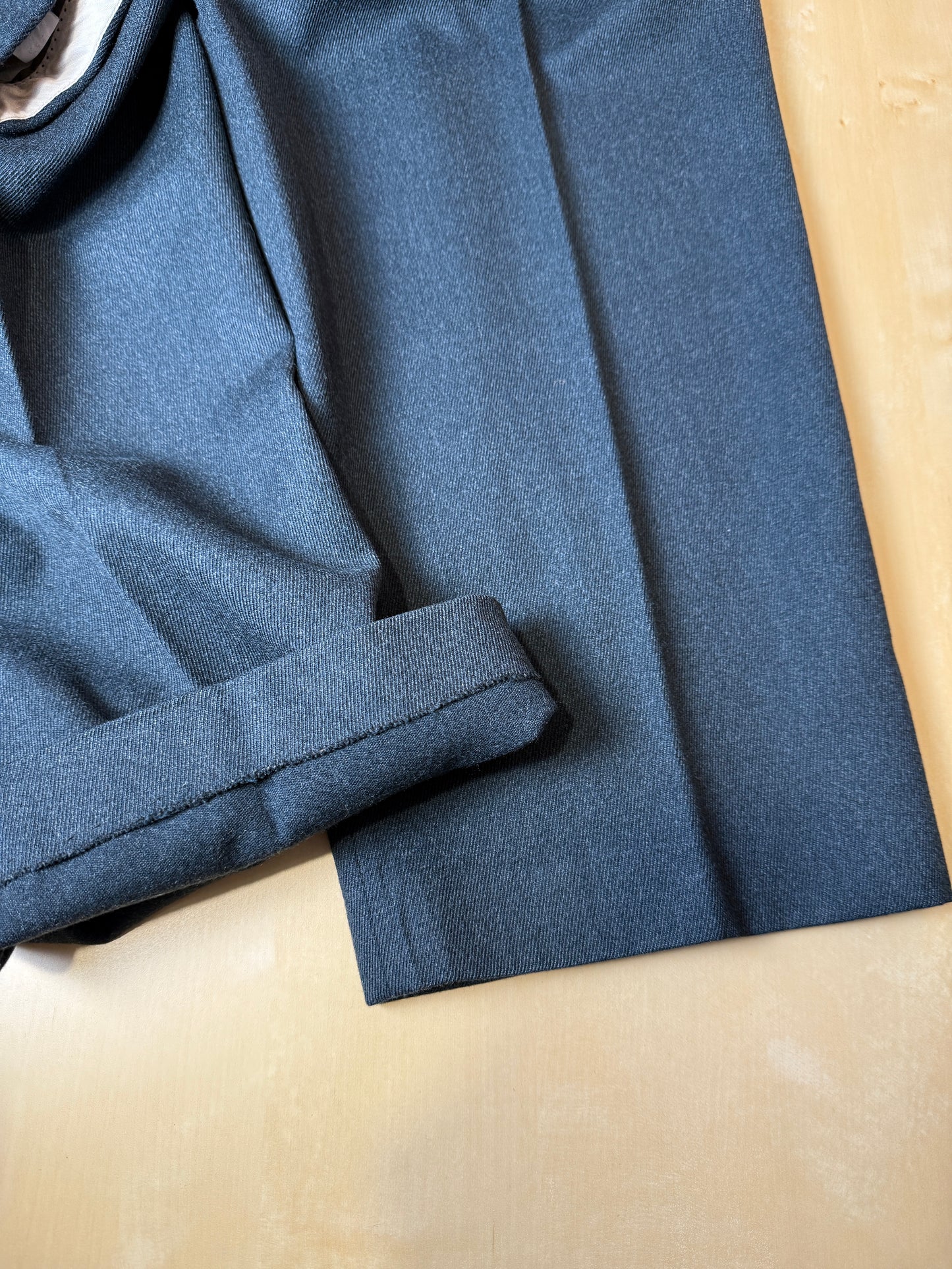 Pantaloni anni ‘80 flanella verde pino - tg. 52/54