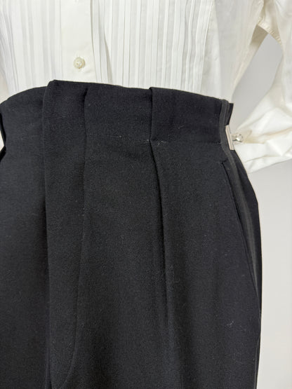 Smoking sartoriale anni ‘40/‘50 monopetto revers a lancia - tg. 46/48