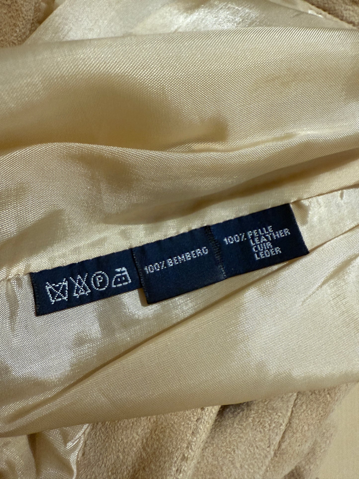 Gonna Ralph Lauren anni ‘70/‘80 in pelle scamosciata - tg. S/M