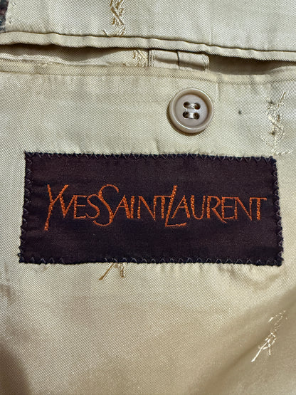 Giacca Yves Saint Laurent anni ‘70 in tweed pied-de-poule - tg. 48