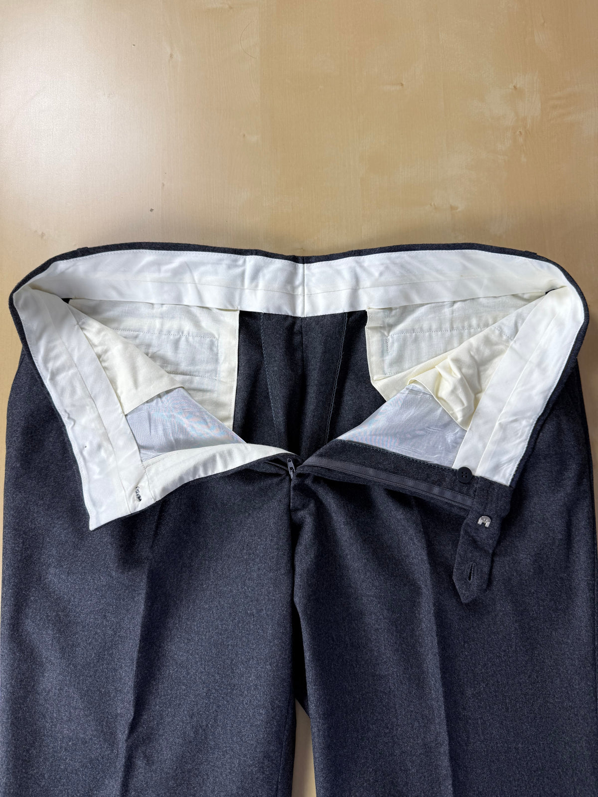 Pantaloni sartoriali flanella antracite - tg. 54/56
