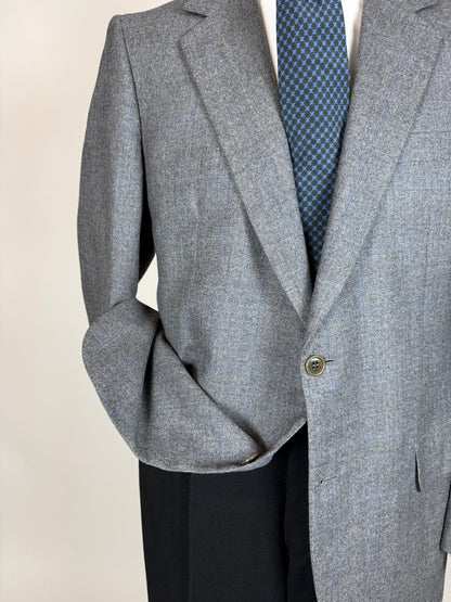 Giacca Brioni anni '80 flanella principe di Galles - tg. 52/54