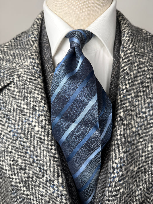 Cravatta Roberto Cavalli jacquard fantasia coccodrillo