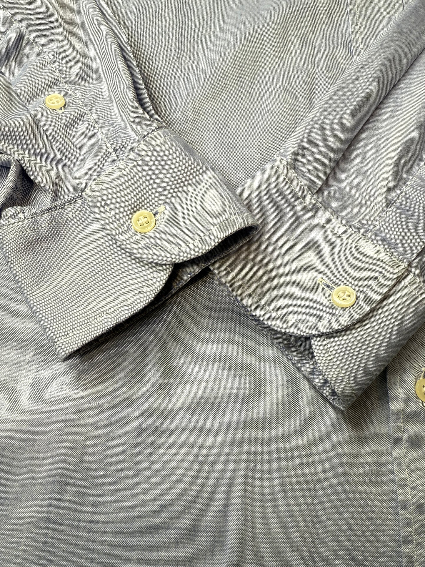 Camicia Burberrys anni ‘90 azzurra in Oxford leggero - tg. L collo 41