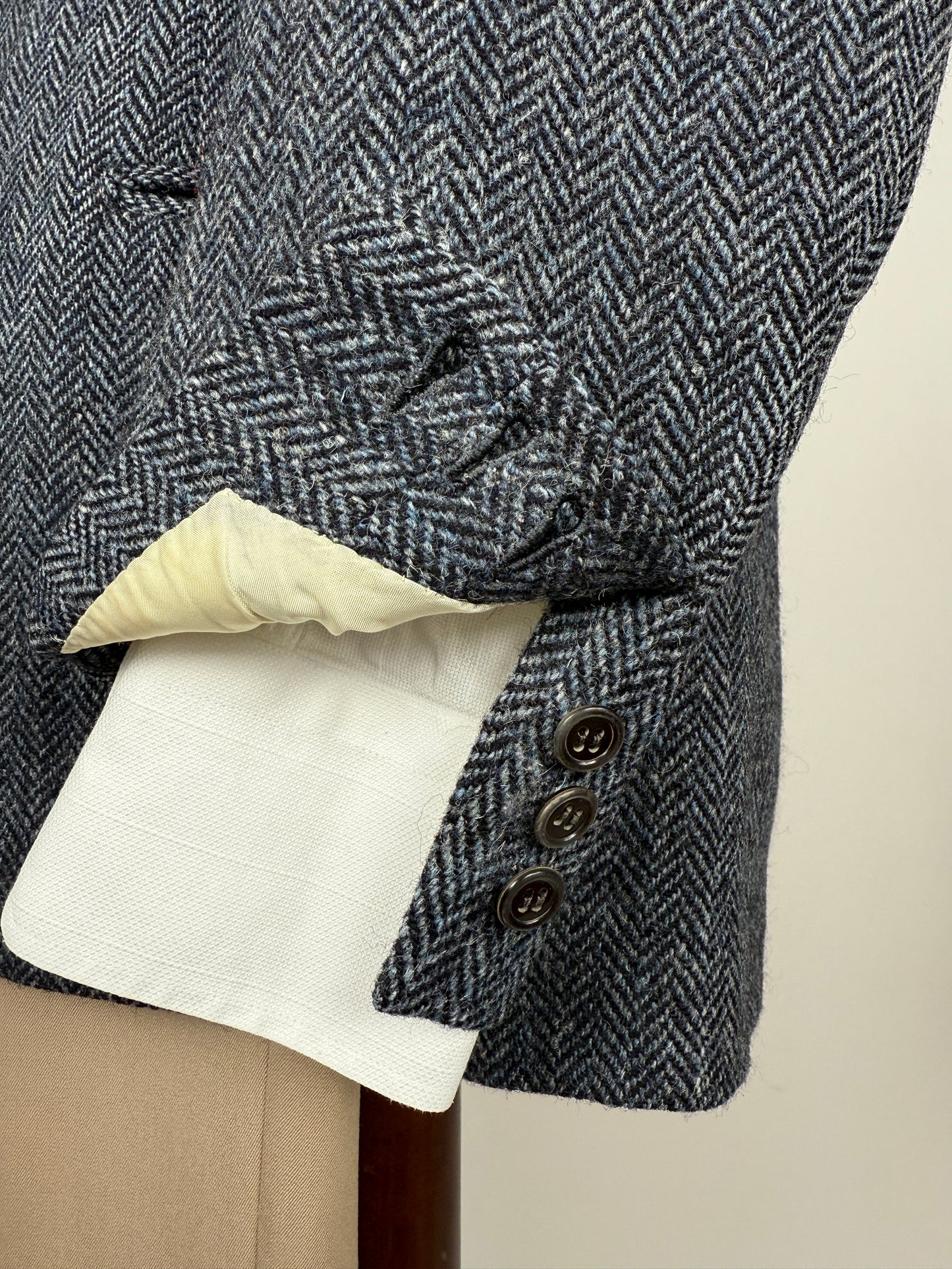 Giacca sartoriale Prandoni Milano in Harris Tweed - tg. 52, drop basso