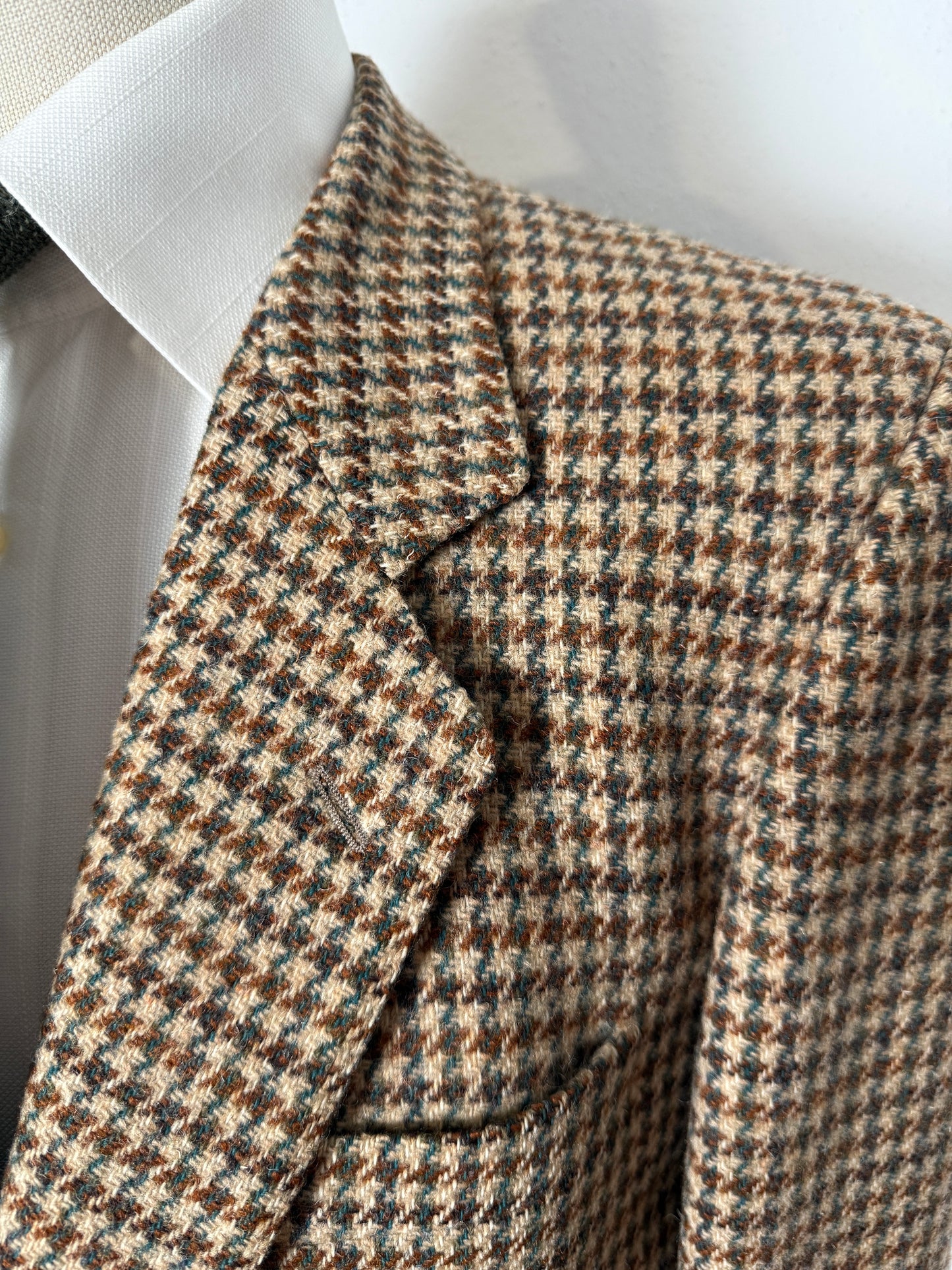 Giacca Yves Saint Laurent anni ‘70 in tweed pied-de-poule - tg. 48