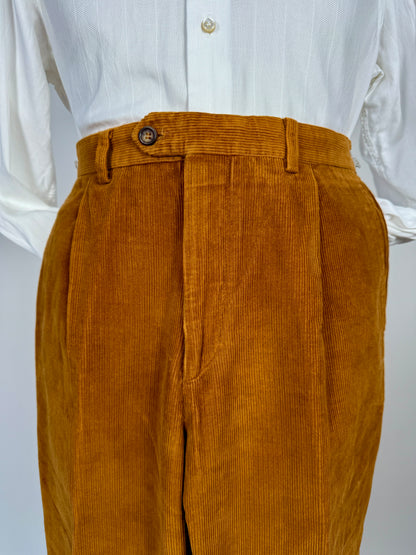 Pantaloni velluto a coste color ruggine - tg. 48