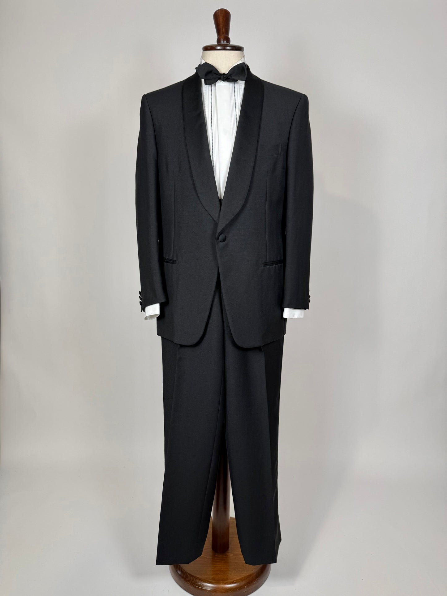 Smoking estivo Cantarelli anni '80 lana e mohair - tg. 50, pantaloni 52