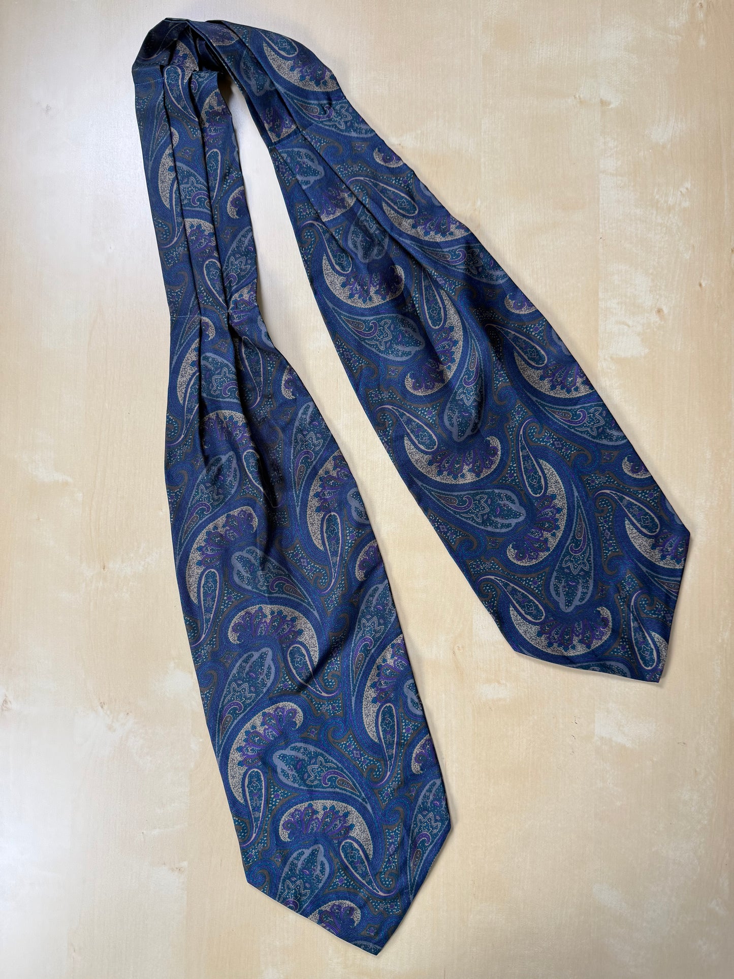 Ascot paisley blu notte