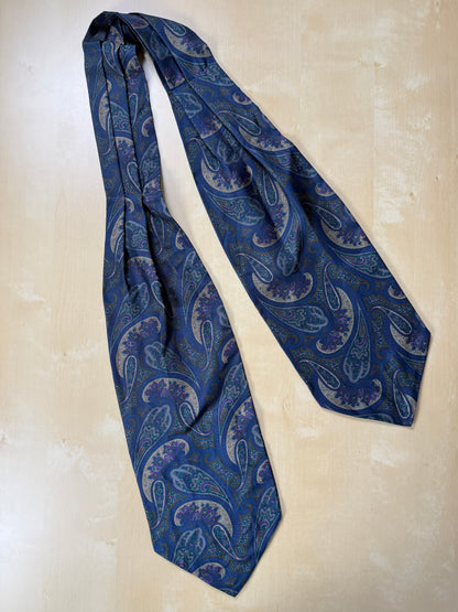 Ascot paisley blu notte