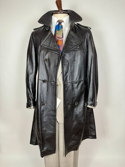 Trench anni ‘70 in pelle - tg. 44/46