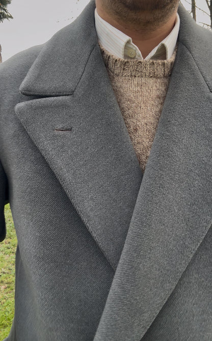 Cappotto anni ‘40 sartoriale doppiopetto - tg. 48-50