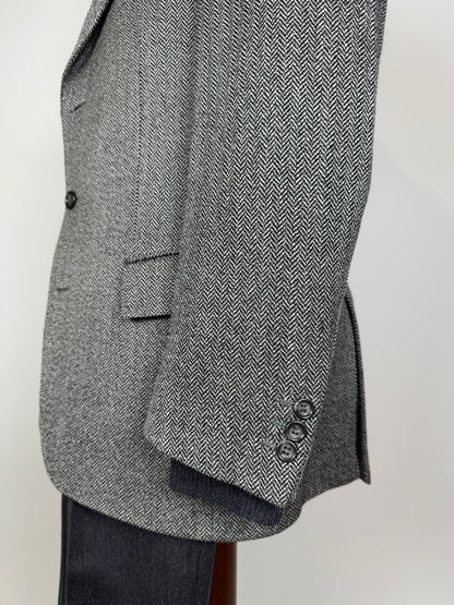 Giacca anni ‘90 herringbone grigio - tg. 48