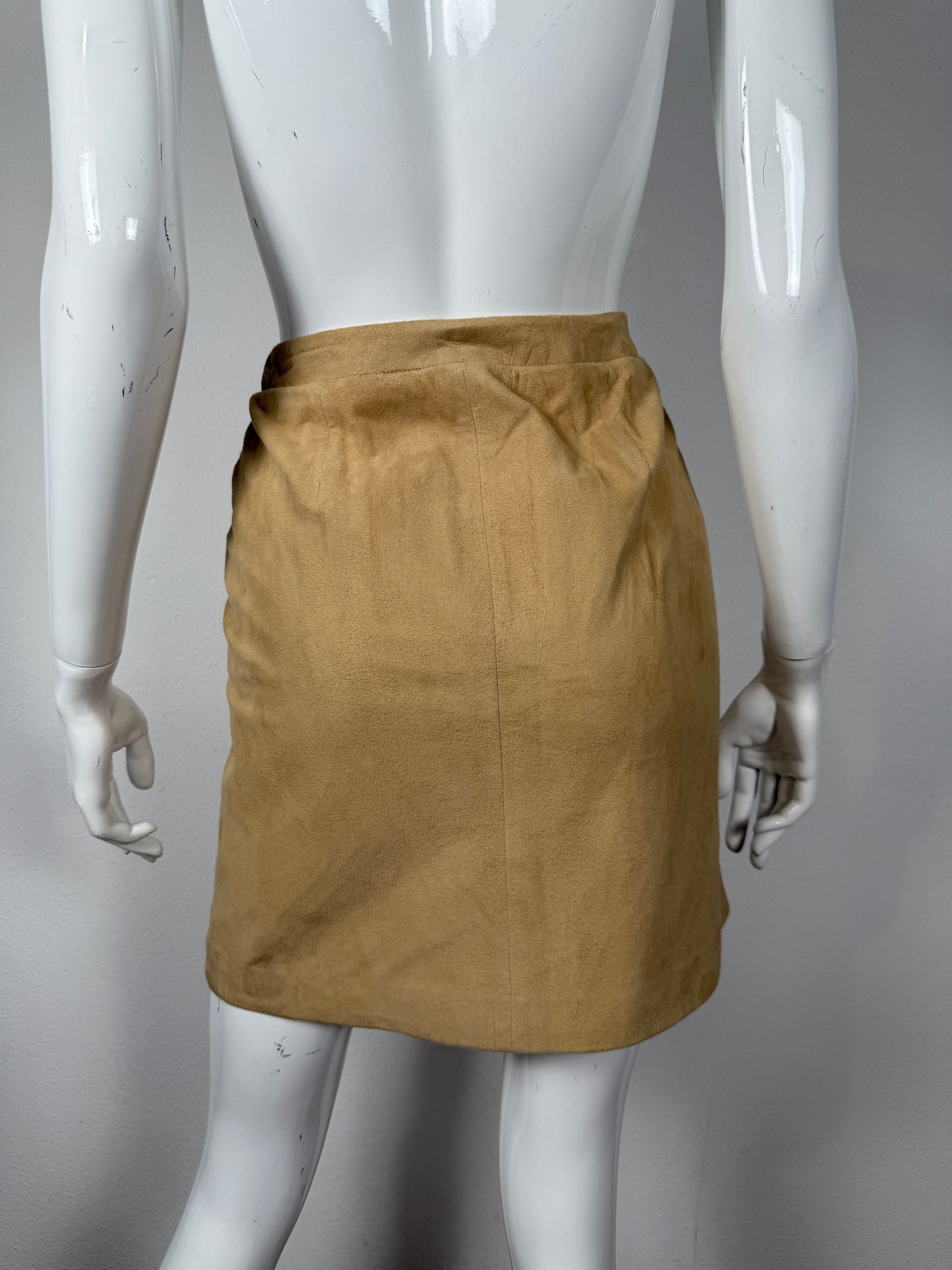 Gonna Ralph Lauren anni ‘70/‘80 in pelle scamosciata - tg. S/M